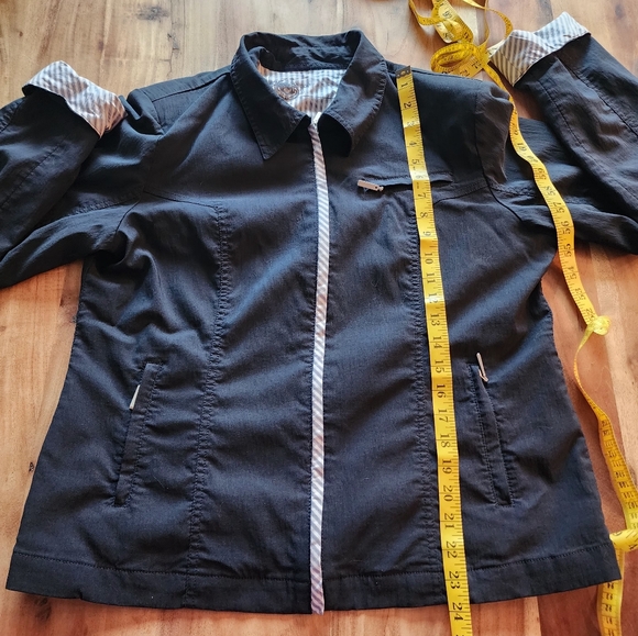 Coeur et emotions navy blue  long sleeves lightweight lined zip jacket, 13 - Picture 10 of 10